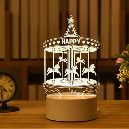 3D Table Night Lamp