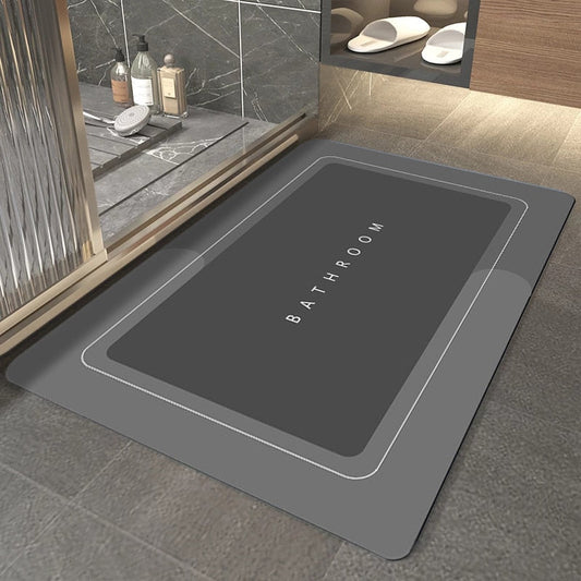 Quick-Drying, Non-Slip Nappa Skin Bath Mat for Bathroom and Kitchen