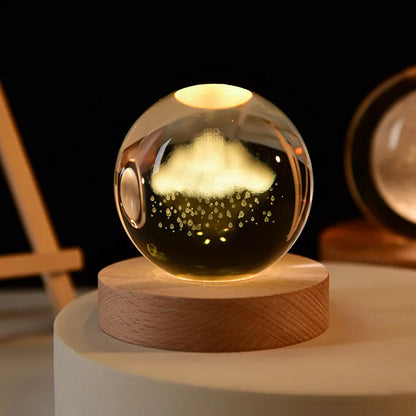 3D Night Crystal Ball