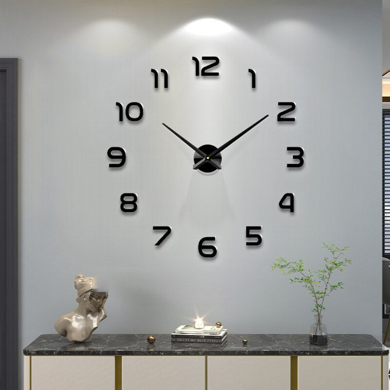 3D Big Size Wall Clock